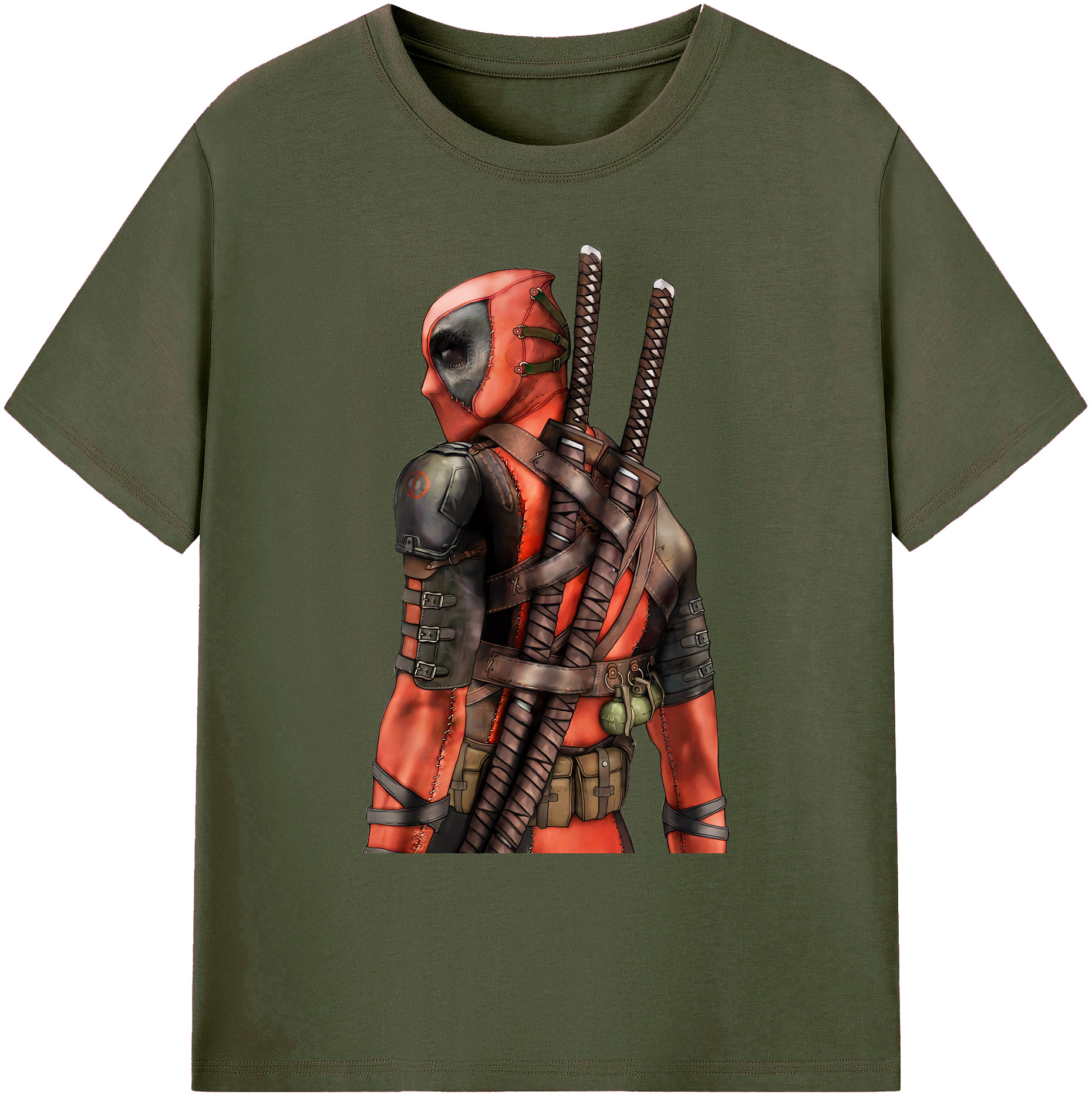 （画像用） Deadpool デッドプール 綿100％ メンズ半袖Tシャツ｜肌触りやわらか＆通気性